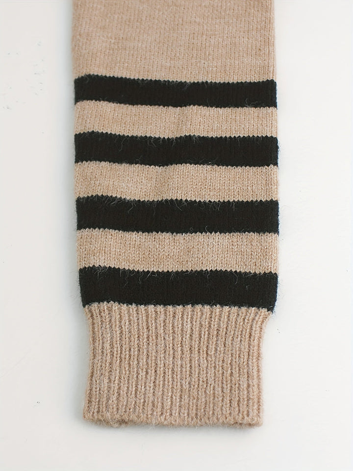 Rosamund striped cuff detail close-up