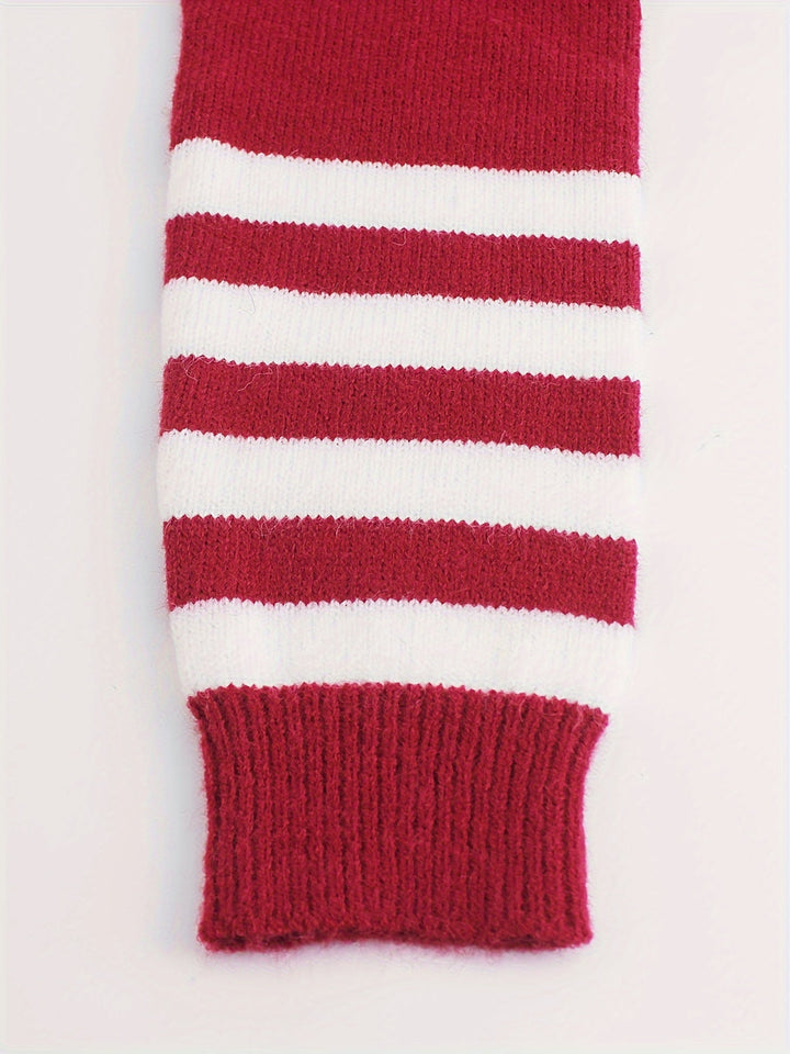 Rosamund striped cuff detail close-up