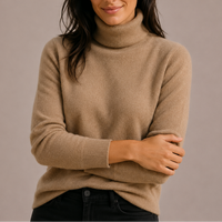 Women's Classic Turtleneck Long Sleeve Sweater | Rosamund