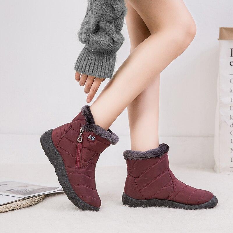 Wilhelmina brown fur trim zip winter boots, side-by-side pair view