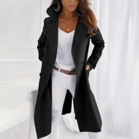 Women's Long Belted Double-Breasted Trench Coat | Rosalind