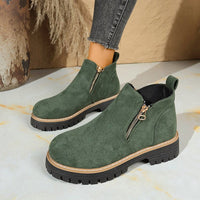 Women's Platform Side Zip Ankle Boots | Fernanda