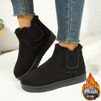 Women's Plush Platform Ankle Boots | Odette