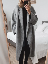 Women's Tailored Long Sleeve Wool Overcoat | Marguerite is already used— | Marguerite is already used—