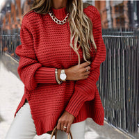 Women's Turtleneck Oversized Pullover Sweater | Delphine