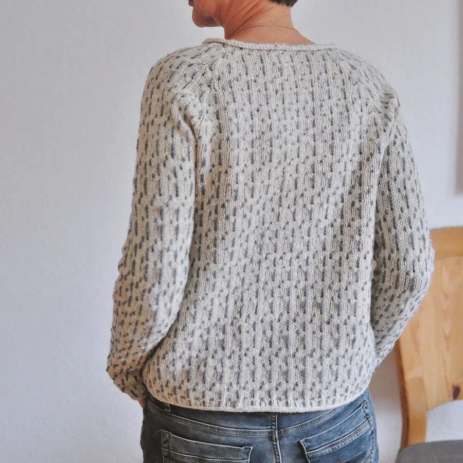 Wren dotted knit sweater, back view